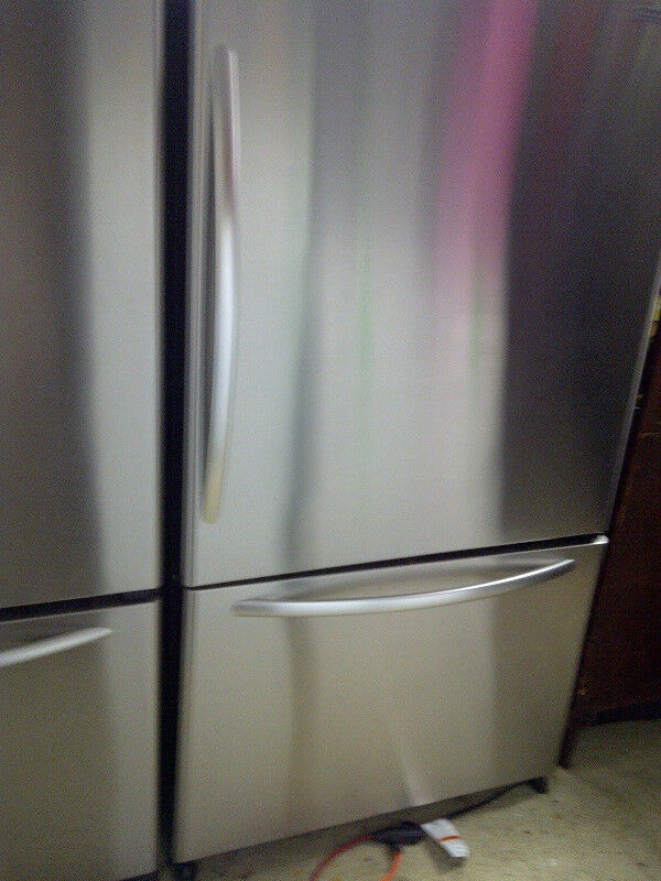 Stainless Fridge and Freezer. Counter Dept. Ice Maker. Kitchen