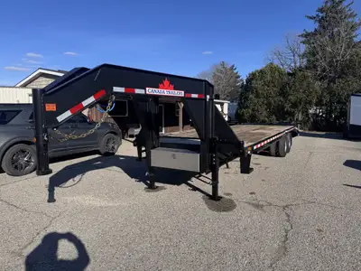 2026 Canada Trailer102 x 30ft Tandem Dually Pintle Hook GVWR: 25 920 lbsPAYLOAD: 18 100 lbsAXLES: (2...