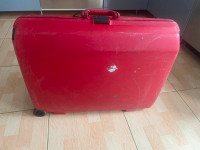 Vintage Samsonite Large Hard Plastic Suitcase Luggage on Wheels