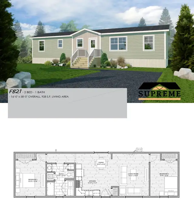 New 2 Bedroom mini-home on sale!63654770933123121