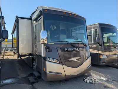 Journey Class A Diesel Coach by Winnebago w/1-1/2 Baths, Rear Full Bath w/Big Shower, Vanity w/Sink,...