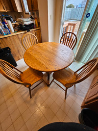 Oak Table and 4 Chairs