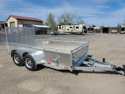 2026 All Aluminum 6'X12' Landscape Trailer All Aluminum Frame 2X 3500LBS drop axles Triple tube tong...