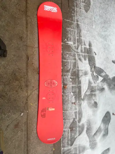 Sporting Life Red Snowboard with no bindings, View more