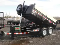 7x12 heavy-duty dump trailers
