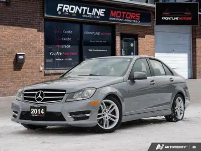 2014 Mercedes C300 4Matic - Accident-Free! Grey on Black Leather Interior! Well Maintained! Loaded W...
