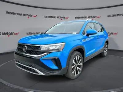 // ACCIDENT FREE!! // Finished in Blue with a Black interior, this 2023 Volkswagen Taos Comfortline...
