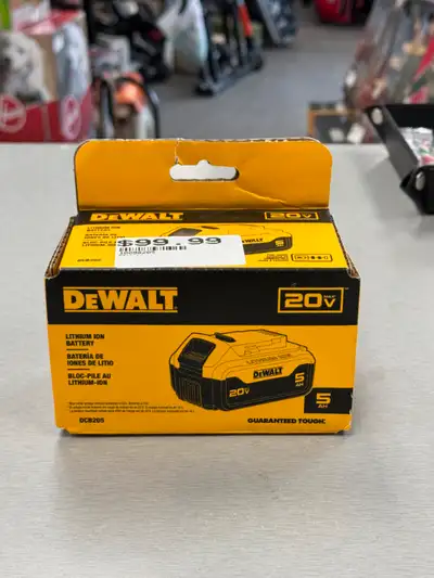 DeWALT 5.0 AH 20V Max Battery - BRAND NEW 5.0Ah Capacity 3-LED Fuel Gauge allows immediate feedback...