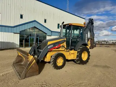 Asset LINQ 2014 John Deere 410K Backhoe comes with a John Deere diesel engine, 3476 engine hours, en...