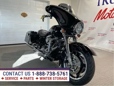 ONLY 13,144 MILES ON THIS STREET GLIDE WITH BRAND NEW COMMANDER III TIRES AT TRUE NORTH MOTOR SPORTS...