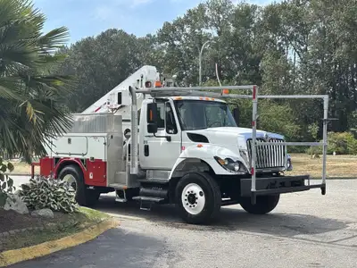 2012 International Workstar 730 Crane Truck 3 Seater 7.6L Allison Automatic Power Door Locks, Power...