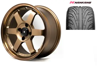 long weekend special! TE37 style 15x7 30 4x100 73.1 bronze honda civic miata . 1 set left, $700.00 c...