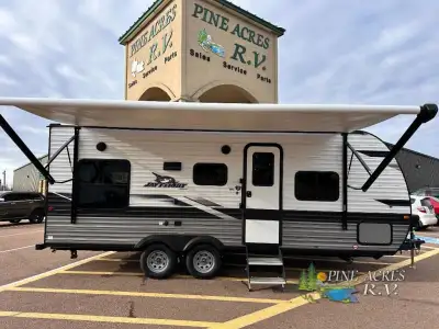 Jayco Jay Flight travel trailer 212QB highlights: Jack-Knife Sofa, that converts into a bed 4,393 Lb...