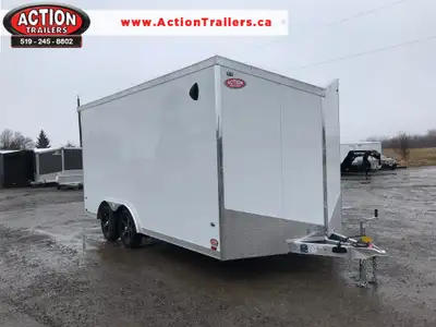 LEGACY 8.5" X 16' ALUMINUM CARGO/ AUTO HAULER WITH 7,000LB GVWR, REAR RAMP DOOR WITH BEAVERTAIL! Our...