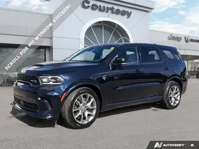 6.2L HEMI V8 SUPERCHARGED SRT ENGINE, LAGUNA LEATHER HIGH PREFORMACE SEATS, PREMIUM INSTRUMENT PANEL...