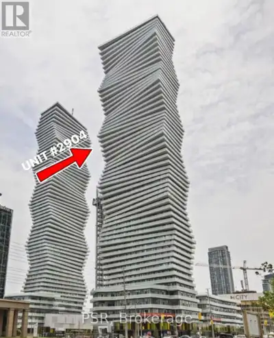 Spacious 2 Bedrooms + Den Corner unit in the Heart of Downtown Mississauga with beautiful west and S...
