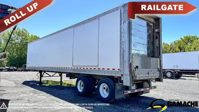 Trailer - # STOCK: R-35712 2009 MANAC 45' DRY VAN REMORQUE FERMÉ AVEC HAYON ÉLÉVATEUR 2009 MANAC 45'...
