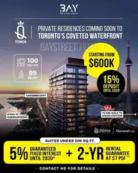 CONDOS IN DOWN TOWN TORONTO, CLOSING 2030, STARTING FROM 600S