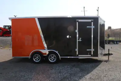 WEBERLANE W716ECTW ENCLOSED TRAILER 7 ft x 16 ft trailer + V-Nose 72in interior + 12in additional he...