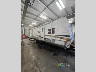 Double Slide Salem Travel Trailer by Forest River, Rear Bunkhouse w/Lower & Upper Bunk Slideout, TV...