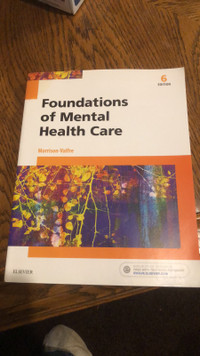 Foundations of Mental Health Care.  6 th edition .  $25.00