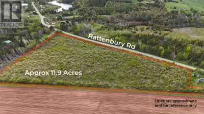 Up for your consideration is an 11.9 acres lot Bordering the Rattenbury road. This would make a grea...