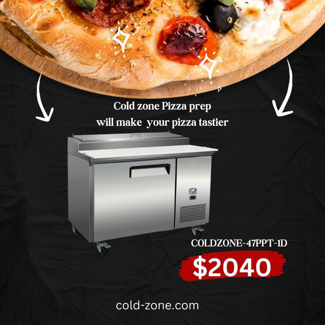 Préparation de pizza neuve Réfrigérée 71"COLD ZONE $2695QUEBEC dans Autres équipements commerciaux et industriels  à Ville de Québec - Image 3