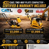New CAEL Two-Way Plate Compactor Whitehorse Yukon Preview