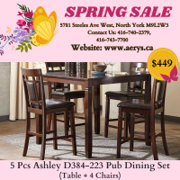 Spring Sale on Furniture!! Counter/Pub Dining Sets on Sale