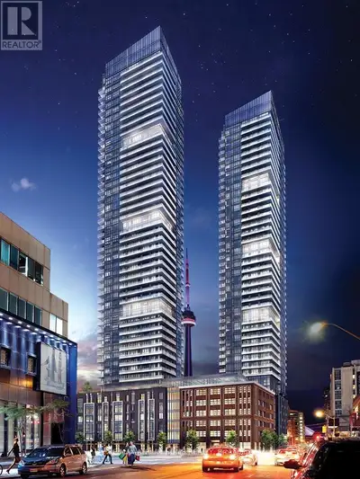 Discover refined urban living at King Blue Condos, ideally located in Toronto's vibrant Entertainmen...