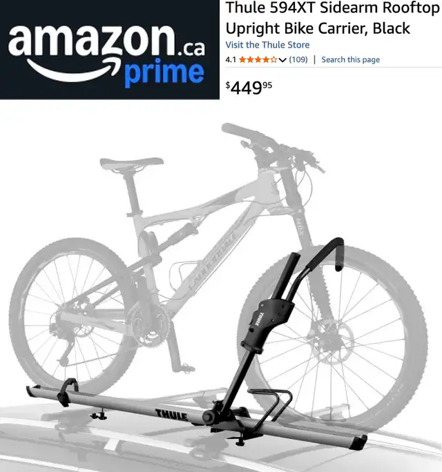 Bike Carrier - Upright Sidearm For Roof Rack (Locked) NEW in Other in London - Image 7