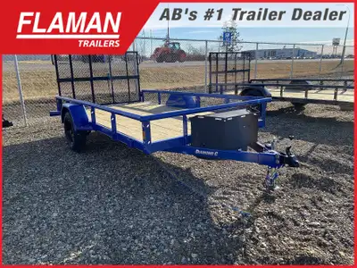 2026 DIAMOND C 12' PREMIUM UTILITY TRAILER Color: Dynamic Blue Metallic Frame Size: 12'(L) x 77in.(W...