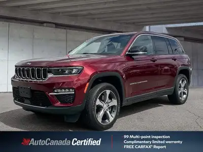 The 2023 Jeep Grand Cherokee 4xe combines legendary capability with innovative plug-in hybrid techno...