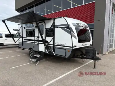 Coachmen Apex Nano travel trailer 187RB highlights: Rear Full Bath Bathroom Skylight Booth Dinette Q...