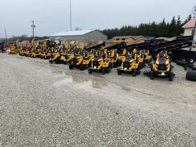 Iron Inventory Inc! CONTACT SALES FOR MORE INFORMATION Cub Cadet ride on mowers 42 in up to 54 in de...