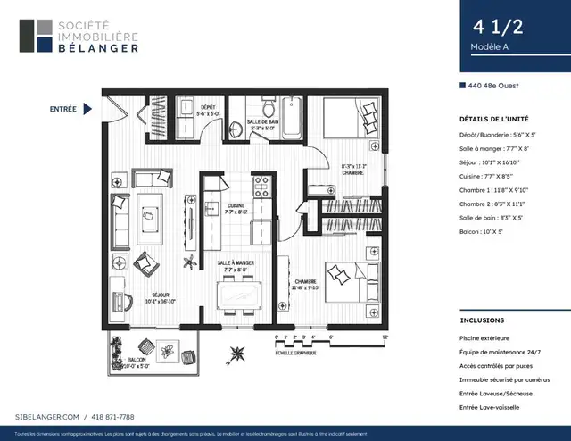 Appartement 4 ½ à louer Charlesbourg juillet 2026 in Long Term Rentals in Québec City - Image 8