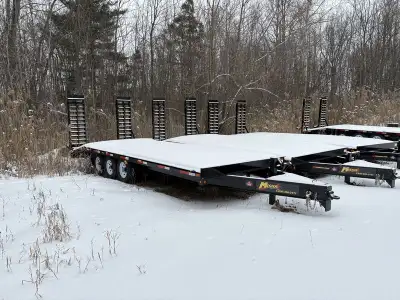 2025 Model Year Clearout - Save on this new Miska 10 Ton Deckover Equipment Trailer with Contractor...