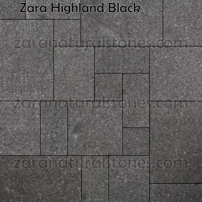 Highland Black Patio Flagstone Pavers, View more