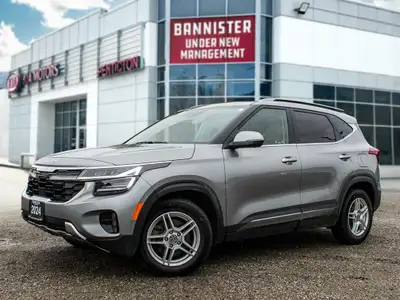 Introducing the 2024 Kia Seltos SX AWD in a sophisticated gray finish. This capable SUV comes equipp...