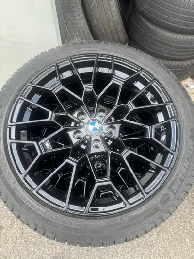 IF U SEE THE AD RIMS TIRES STILL FOR SALE 4 bmw X3 X4 rims 245/50/19 MICHELIN alpin WINTER tires 85...