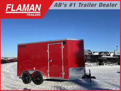 2026 ROYAL 6'X14' ENCLOSED CARGO TRAILER Color: Red Size: 6' X 12' Straight Wall + 2' V-nose (2) 350...