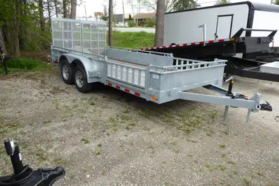 2024 Canada Trailer, UT 7×16, (2) 3500lbs Axles with Easy Lube Spindles, Slipper Spring Suspension,...