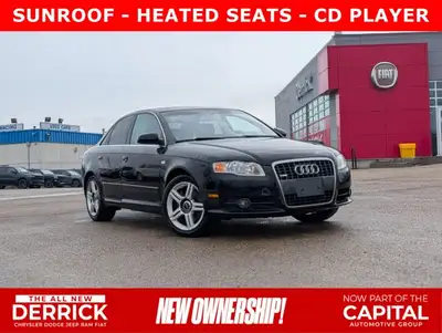 This pre-owned 2008 Audi A4 2.0T offers a timeless design with a sleek black exterior paired with a...