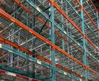 1000's of used 8' and 9' long Redirack pallet racking beams