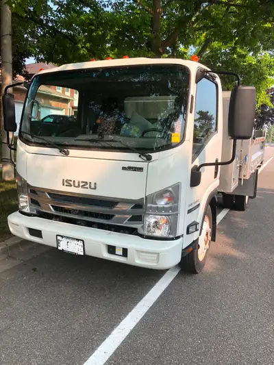 The most reliable dump truck 2020 ISUZU NPR HD, three seats, low mileage, towing package, aluminum b...