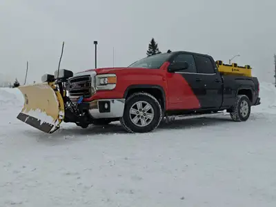 GREAT PLOW TRUCK WITH SALTER/SALT SPREADER, FISHER PLOW, POWER WINDOWS, LOCKS, A/C, TILT CRUISE AND...