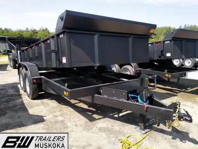 Canada Trailers Dump Trailer with Ramp kit 6.9ft by 14ft. GVWR 14000lbs. See more inventory online a...