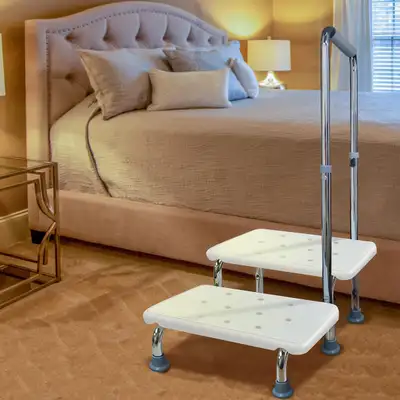 BRAND NEW - Aliseniors Step Stool w/ Handle ZBL003 - 350lbs capa, View more