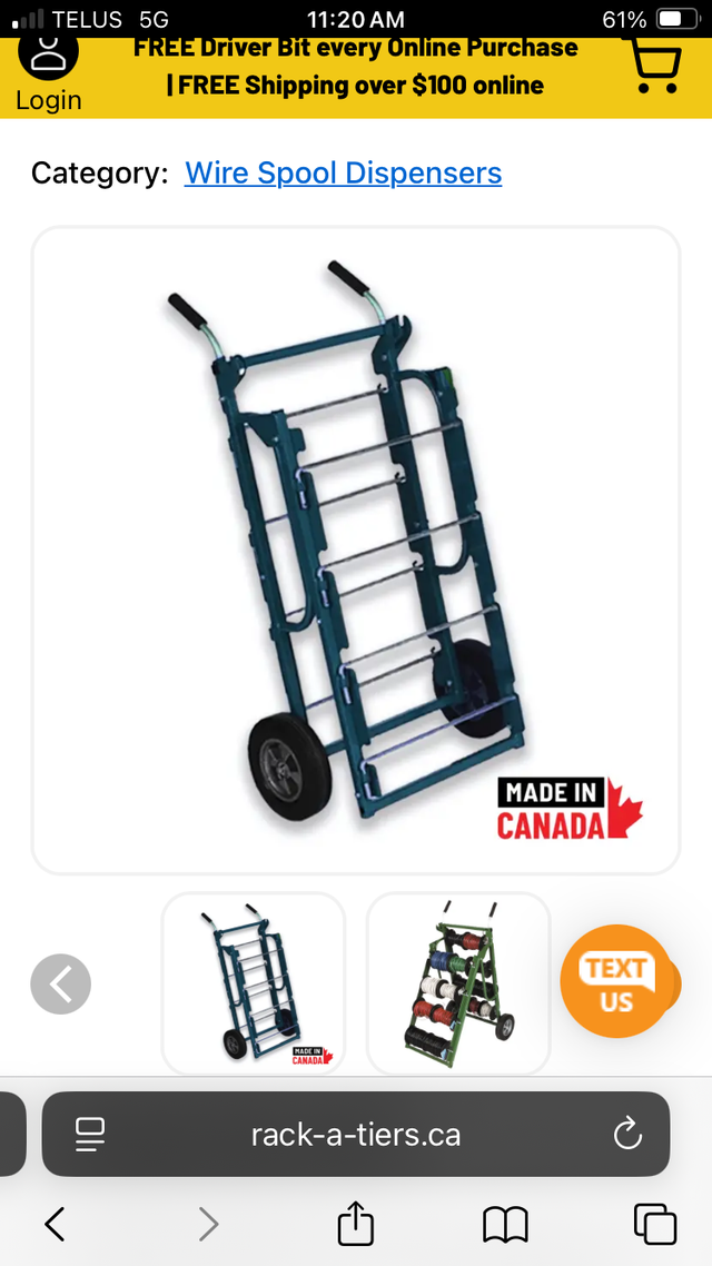 Klein greenlee wire rack in Tool Storage & Benches in Edmonton - Image 3