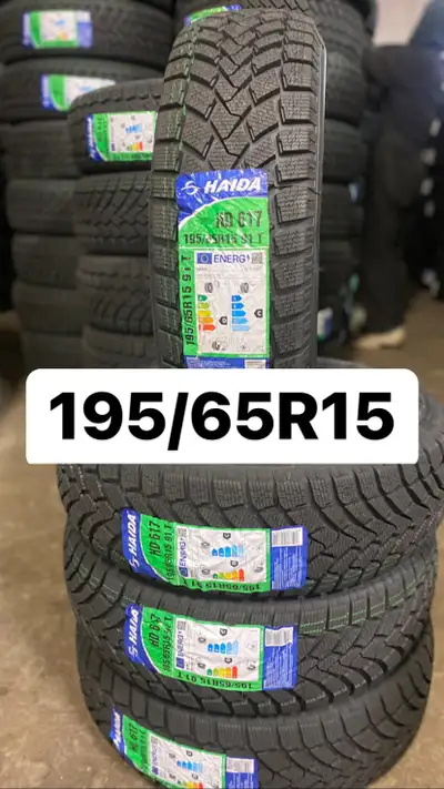 SIZE:195/65R15 NEW WINTER TIRES BRAND:HAIDA INSTALLATION AND BALANCE IS AVAILABLE ADDRESS:2520 CENTR...